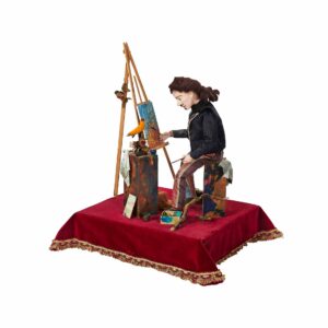 an artist painting