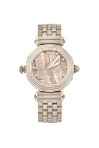 erotic silver watch
