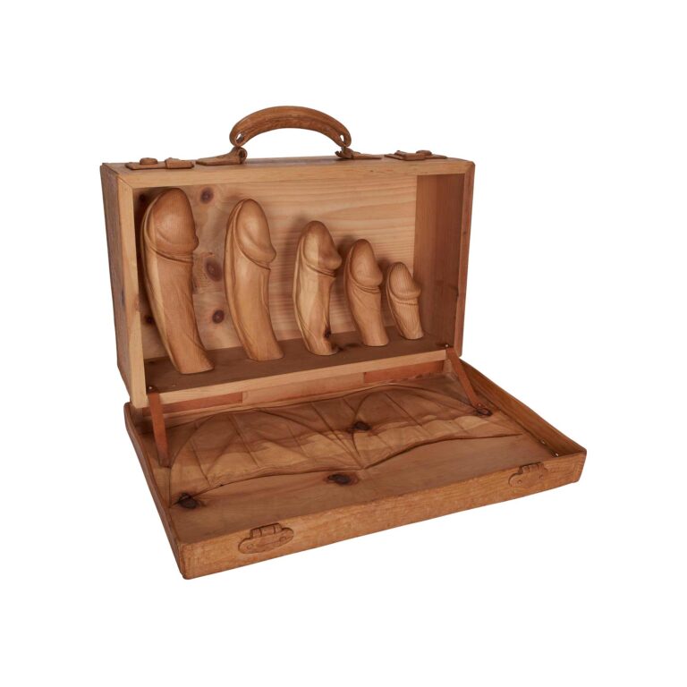 erotic wooden briefcase