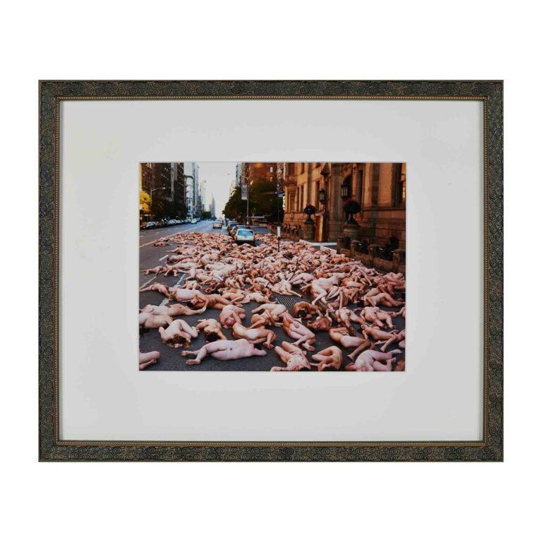 nude print of people laying in the street