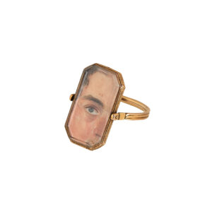 gold ring with an eye