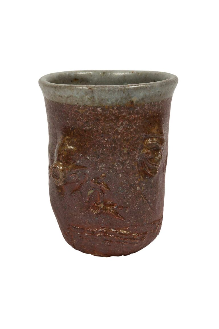 A ceramic cup.